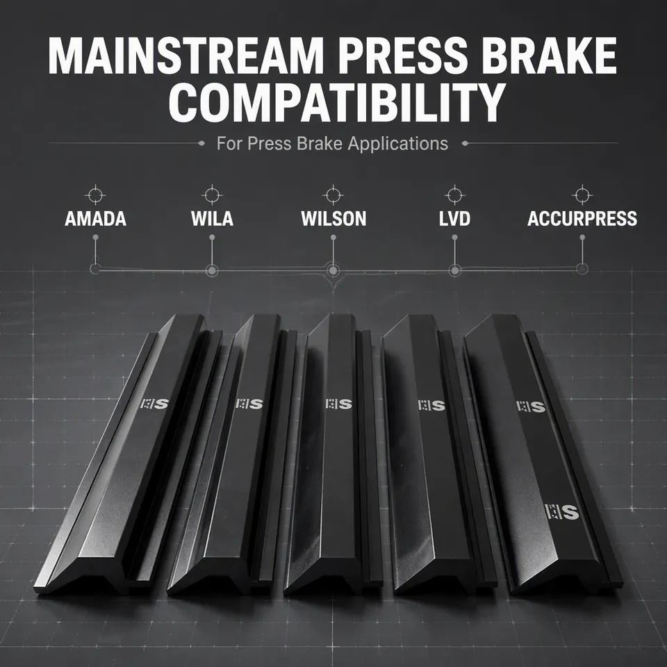 Tooling compatible with mainstream press brake brands