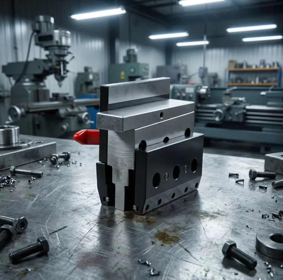 Workshop floor with press brake tooling in production